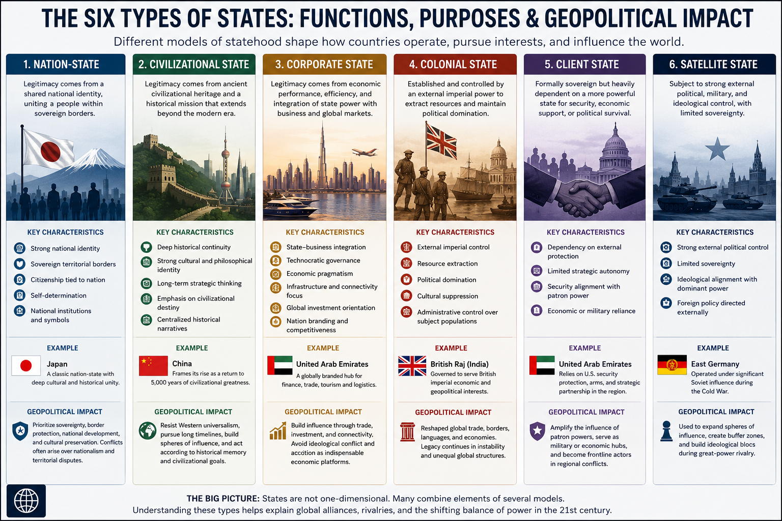Understanding the Different Types of “States” in Geopolitics